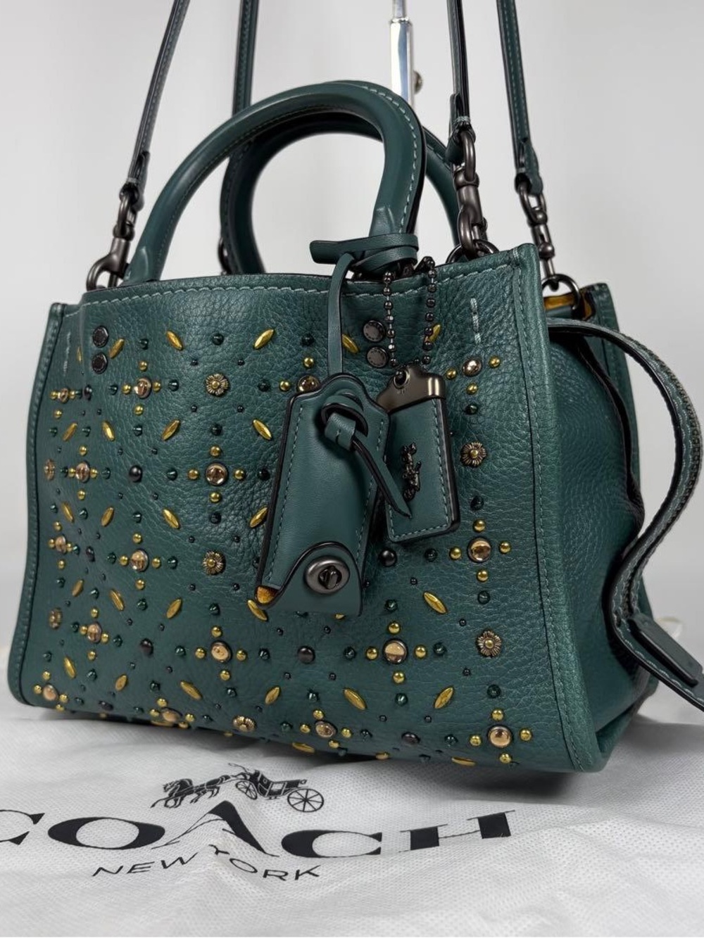 Coach Rogue Shoulder Bag 25 with Prairie Rivets